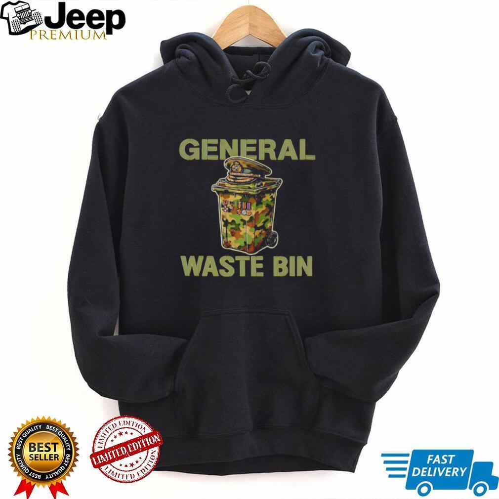 General Waste Bin Camo Trash Can Military Parody T Shirt