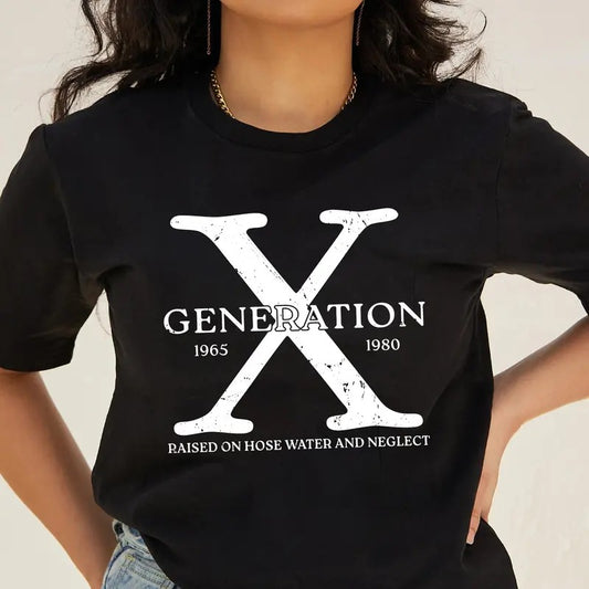 Generation X 1965 1980 Shirt, Gen X Tshirt, Generation X Proud, Gen X Raised On Hose Water And Neglect Hoodie, Generation X T-shirt, Retro Vintage Gen X Shirt