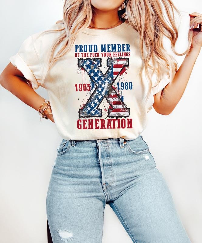 Generation X 4th Of July Shirt, Generation X Shirt, 4th Of July Shirt, Proud Member Generation Shirt, American Flag Shirt, Gen-X Sarcastic Shirt, Funny USA Shirt