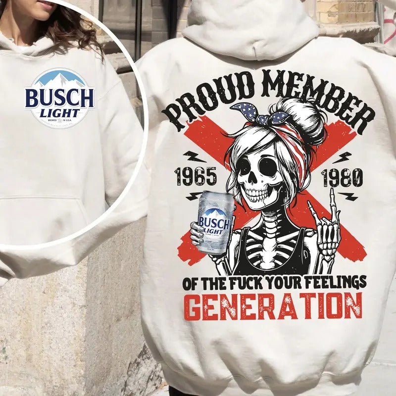 Generation X Bus Beer shirt, Halloween Generation X New Version Two Side Raised on Hose Water and Neglect Shirt T Shirt Cotton Menswear