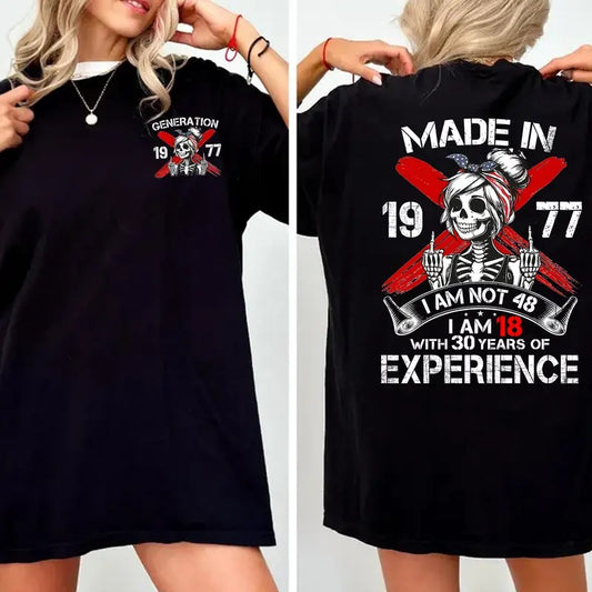 Generation X Custom Year Badass Generation T-shirt, Gen X FAFOT Shirt - 100% Cotton Top Unisex Comfort Womenswear, Custom Year Of Birth Shirtstyle{n002}4