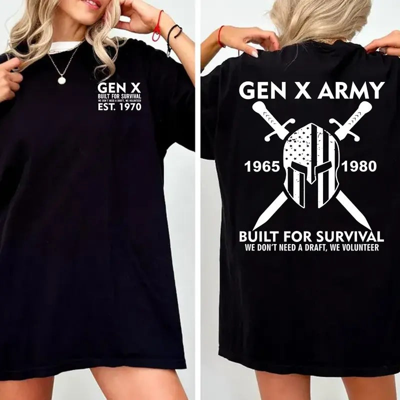 Generation X Custom Year New Version T-shirt, Gen X FAFOT Shirt - 100% Cotton Top Unisex Comfort Womenswear, Custom Year Of Birth Shirt