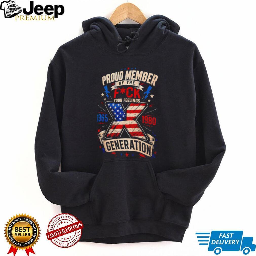 Generation X Proud Member American Flag Patriotic T Shirt