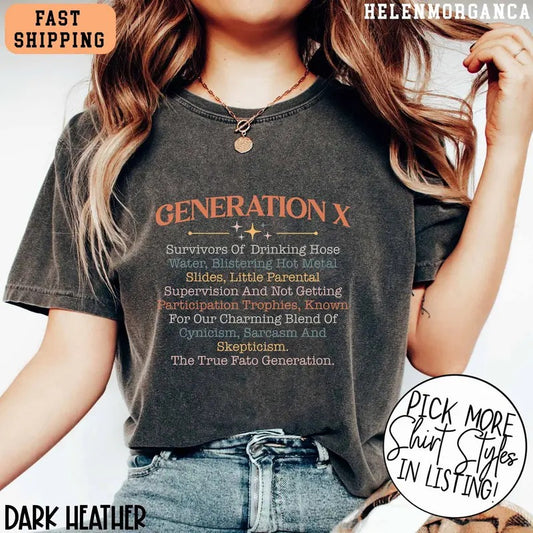 Generation X Raised On Hose Water Shirt, Generation X T-Shirt, Gen X Shirt