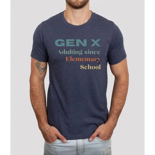 Generation X Retro Tee - Classic Cotton Unisex Shirt for 40th & 50th Birthdays Stylish Vintage Top, Full Colors, Full Sizes, For Men, For Women