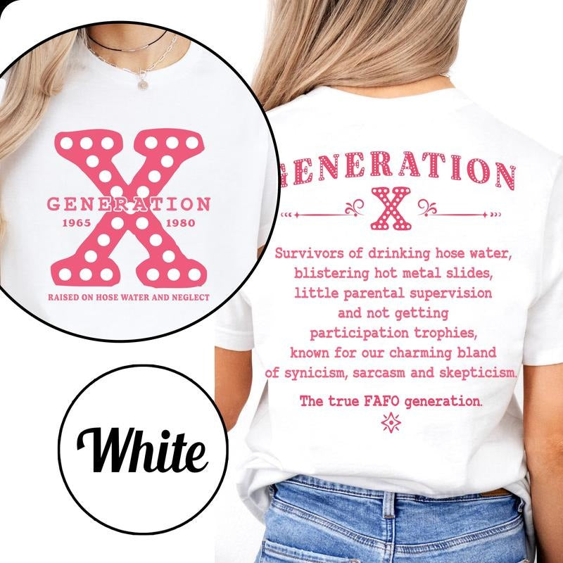 Generation X T Shirt, Gen X , Funny Gen X 80s Shirt, Shirt 80s, Gen X Raised T Shirt