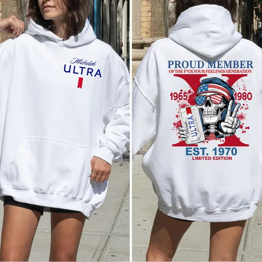 Generation X Ultra Custom Year New Version 3 Shirt, Custom Year Of Birth Shirt, The True Fafo GenX New Version Two Side Cotton Hoodie Menswear