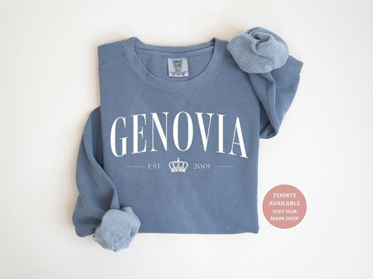 Genovia Sweatshirt Princess Diary Sweatshirt Genovia Shirt Princess Diary Shirt Princess Sweatshirt Princess Shirt - Hoodie - Sweater - Tshirt