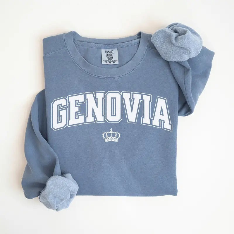 Genovia Varsity Sweatshirt Princess Diaries Sweatshirt Genovia Shirt Princess Diaries Shirt Princess Sweatshirt Princess Shirt - Hoodie - Sweater - Tshirt
