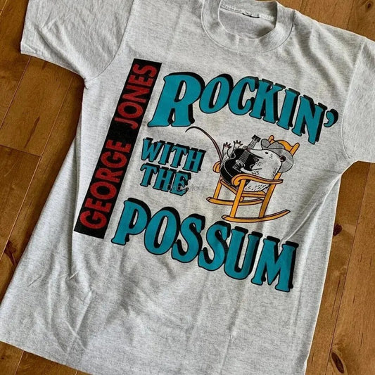 George Jones 1990 Merican Country Music Unisec Cotton T-shirt S-5XL