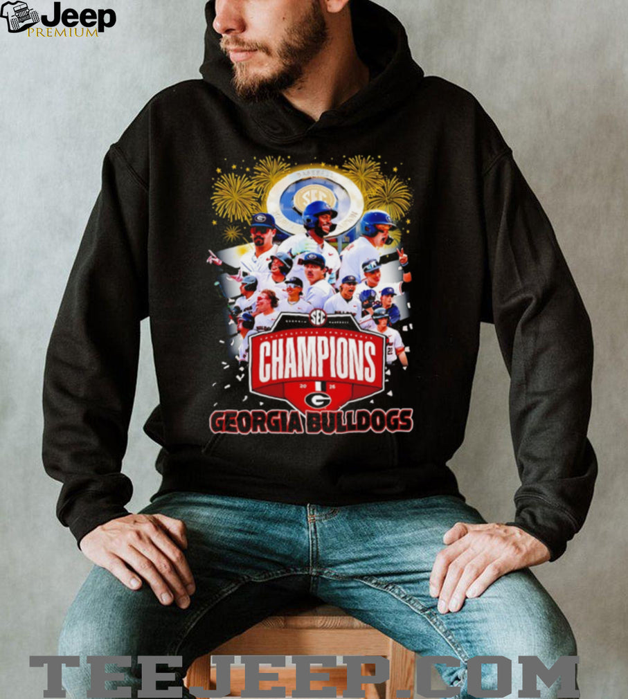Georgia Bulldogs 2026 SEC Baseball Tournament Champions Team T Shirt