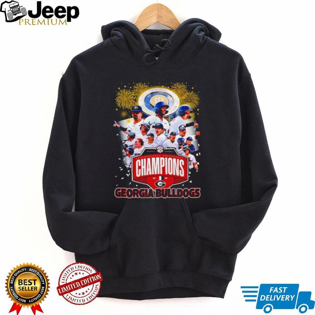 Georgia Bulldogs 2026 SEC Baseball Tournament Champions Team T Shirt