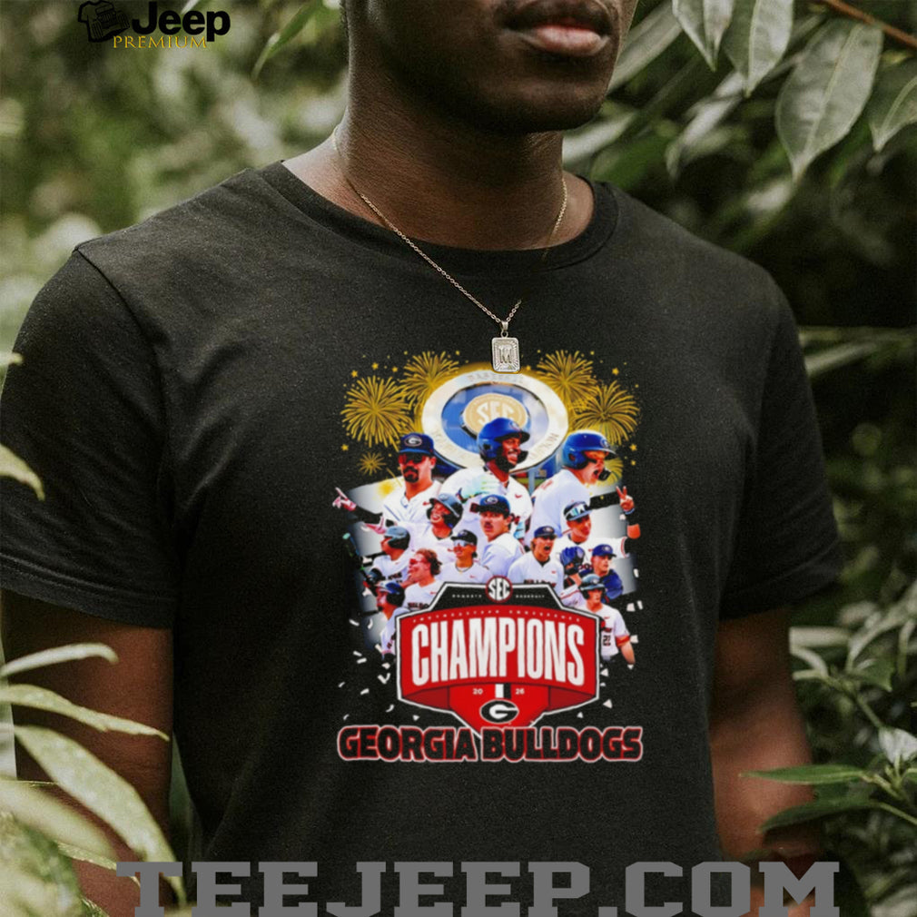 Georgia Bulldogs 2026 SEC Baseball Tournament Champions Team T Shirt