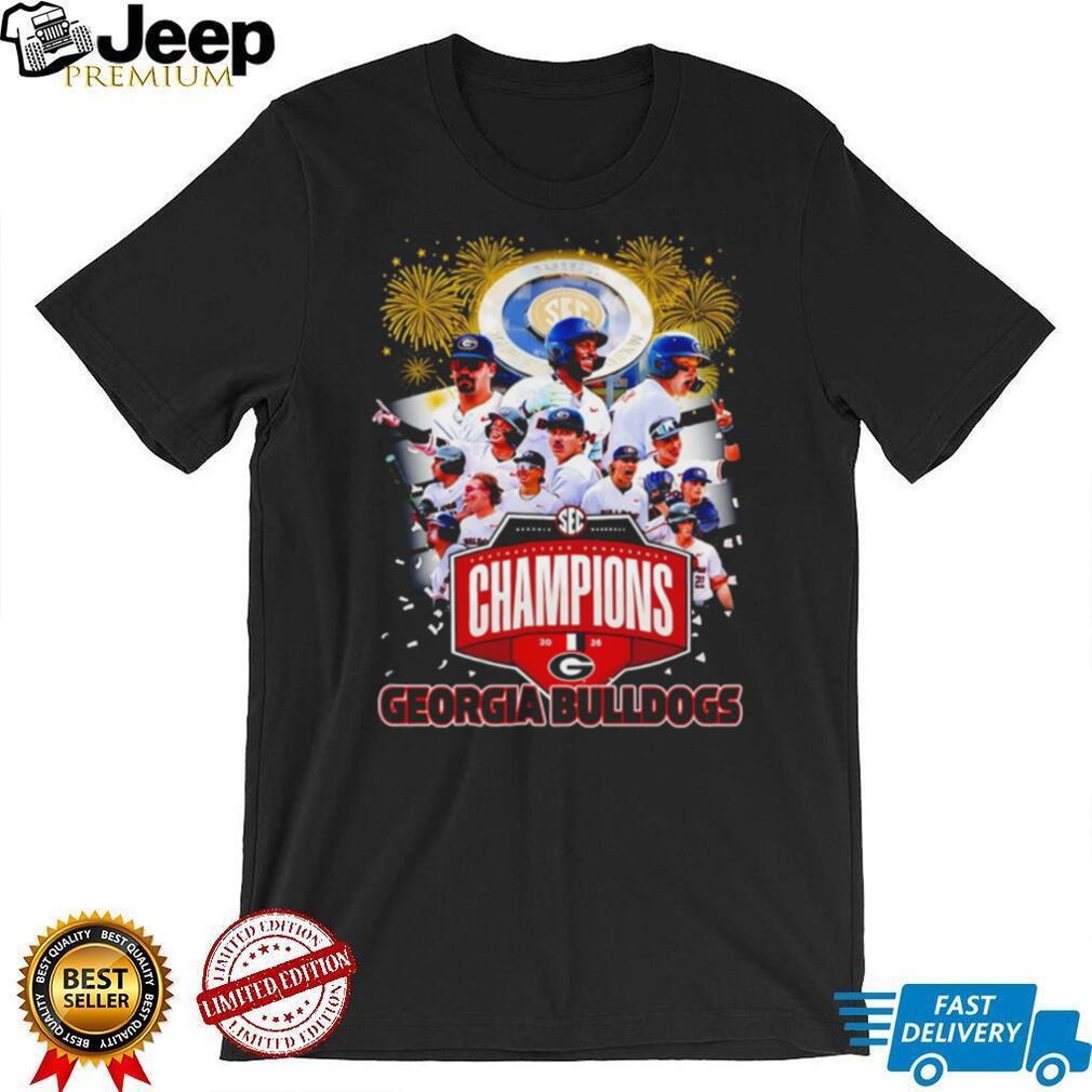 Georgia Bulldogs 2026 SEC Baseball Tournament Champions Team T Shirt