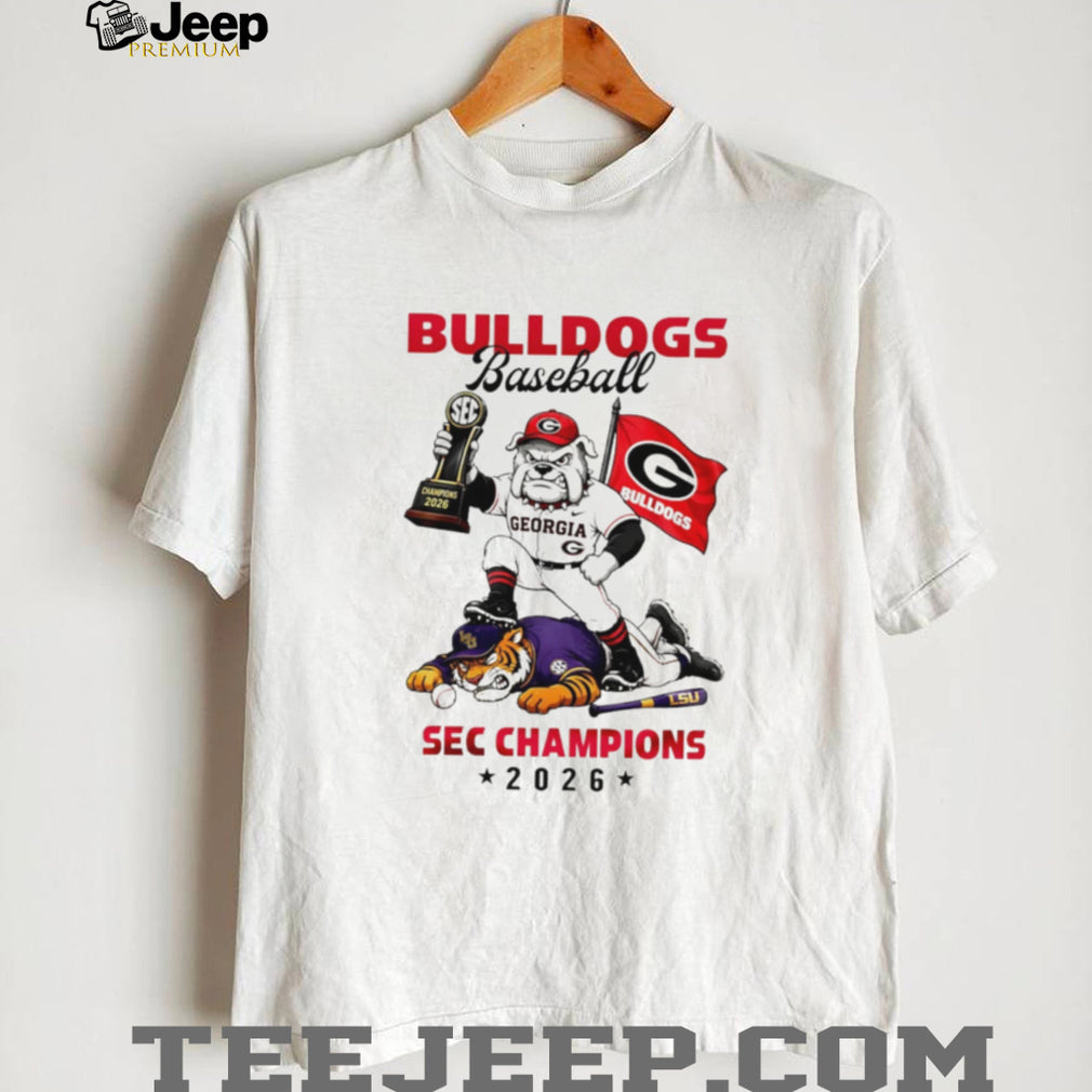 Georgia Bulldogs vs LSU SEC Baseball 2026 Champions Mascot T Shirt