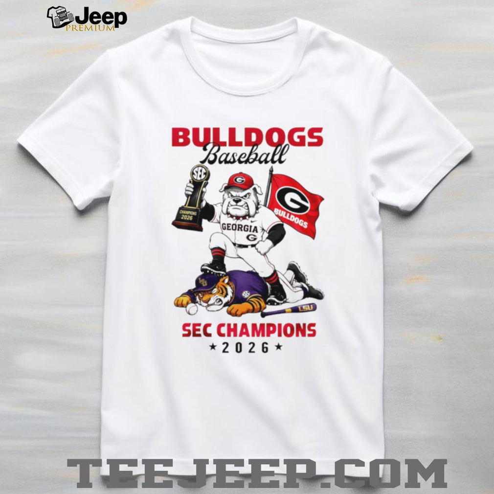 Georgia Bulldogs vs LSU SEC Baseball 2026 Champions Mascot T Shirt