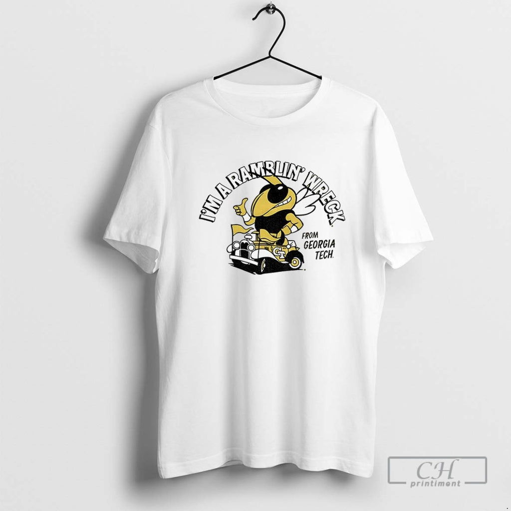 Georgia Tech Yellow Jackets Football Mascot Im A Ramblin Wreck 2025