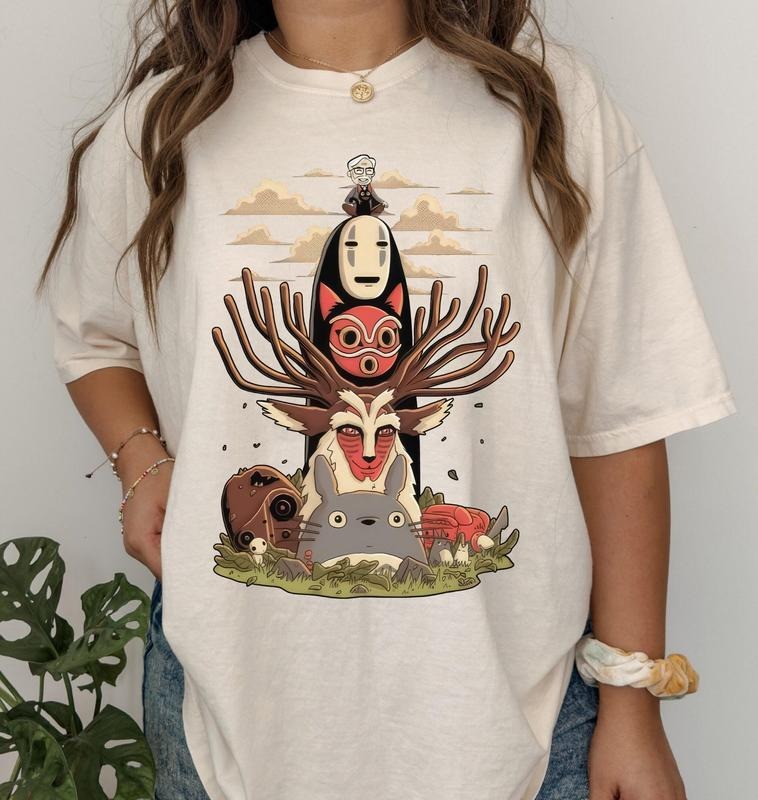 Ghibli Character Shirt, Sweatshirt, Ghibli Shirt, Hayao Miyazaki, Studio Ghibli Gift Sweatshirt, Hoodie, Comfort Colors