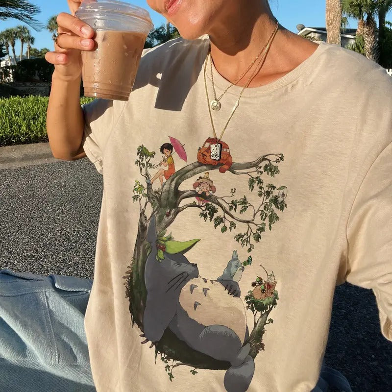 Ghibli Totoro Shirt, Unisex Ghibli Tshirt, Totoro T-Shirt, Studio Ghibli Sweatshirt