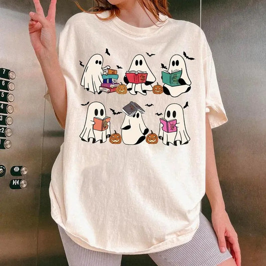 Ghost Book Shirt, Acotar Ghost Shirt, Halloween Book TShirt, SJM Halloween T-Shirt, Bookish Ghost Sweatshirt, Book Ghosts Shirt, Ghost Halloween Shirt, Halloween Gift For Book Lover,  shirt hot trend 2025
