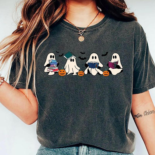 Ghost Book Shirt, Throne Of Glass Ghost Shirt, Bookish Ghost Sweatshirt, Book Ghosts Shirt, Ghost Halloween Tee, Halloween Gift For Book lover