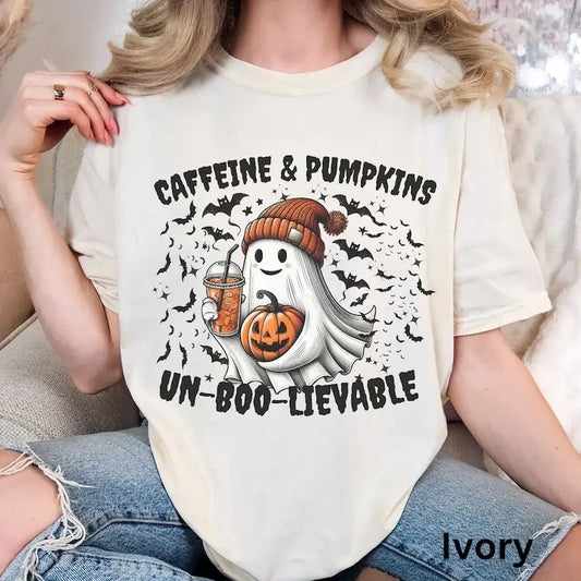 Ghost Shirt Spooky Shirt Halloween T Shirt Cute Halloween Shirt Retro Halloween Shirt For Women Spooky Season Shirt...