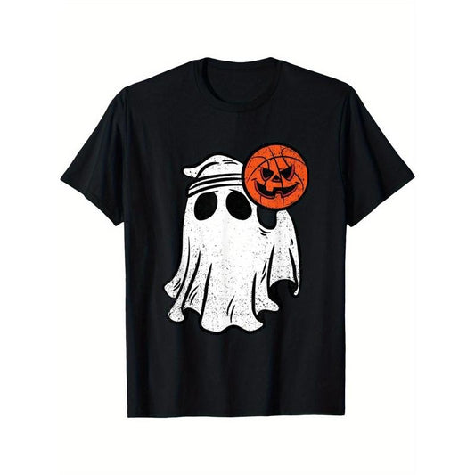 Ghost basketball player Halloween costume Ghost Spirit Sports T-shirt Made in USA