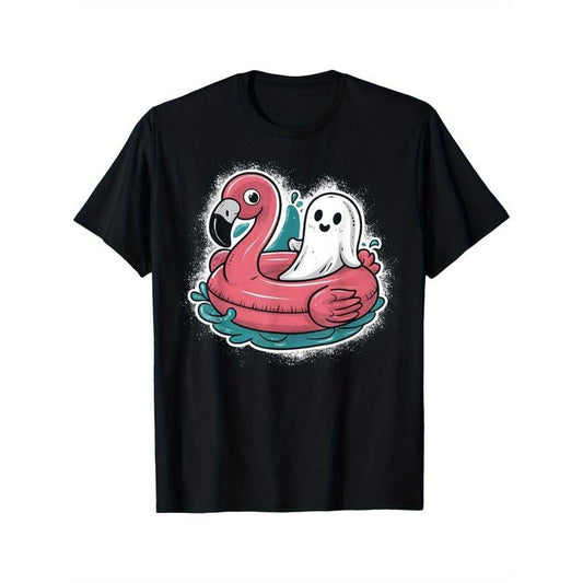 Ghosts in the Pool - Fun Scary Summer Summerween Halloween T-shirt Made in USA