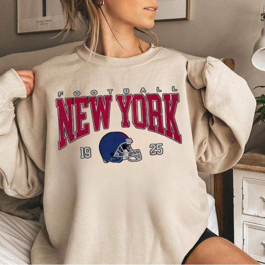 Giant Vintage Style Sweatshirt, New York Football Crewneck, NY Giant Sweatshirt, New York Football Sweatshirt, New York Fan Gift FND9