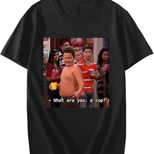Gibby What are you a cop Unisex T-Shirt, Funny Meme Dank Genz T-Shirt, Gibby Adult Casual T-Shirt Menswear Top Shortsleeve Round Neck Tshirt Underwear Streetwear