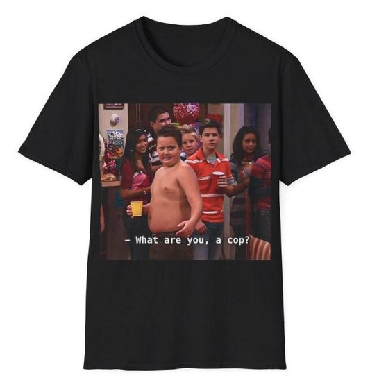 Gibby What are you a cop Unisex T-Shirt, Gibby Adult Casual T-Shirt Menswear Top Underwear Tshirt Streetwear Tropical