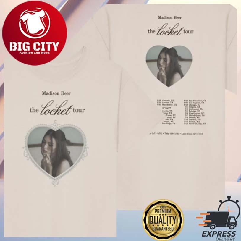 Gift Apparel Madison Beer The Locket Tour 2026 Two Sided Shirt