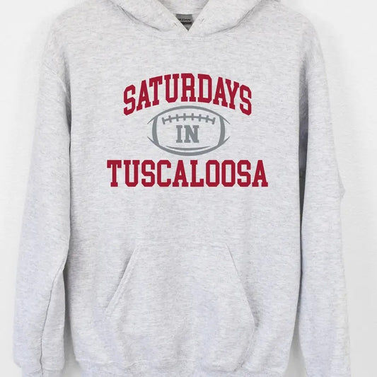 Gildan College Football Saturdays In Your City Hoodie Comfy Fall Long Sleeve Cotton Blend Soft Breathable Women's Sweatshirt