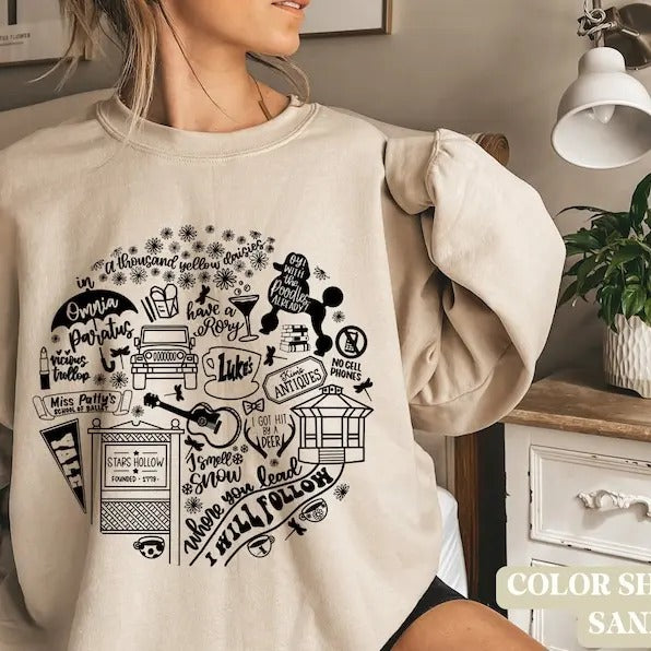 Gilmore girls sweatshirt, Lukes Diner sweatshirt, Stars Hollow T-Shirts, Hoodie | WearSparks.com
