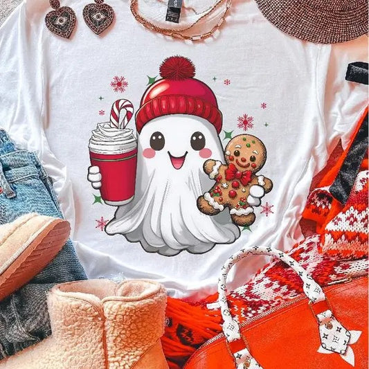 Gingeerbread The Ghost, Unisex Apparel Relaxed Fit Printed In The USA Clothing Womenswear Casual Love Comfortable.