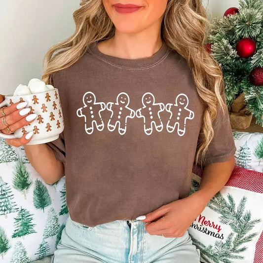 Gingerbread Shirt, Cute Christmas Sweatshirt, Gingerbread Man Sweatshirt, Women Holiday Shirt, Winter Tee, Gift for Baker, Christmas Baking Sweatshirt