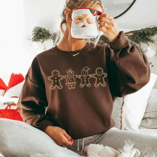 Gingerbread Sweatshirt, Christmas Gingerbread Cookies Shirt, Holiday Baking Sweater, Christmas Cookie Baking Sweatshirt, Gingerbread Christmas Shirt, Cute Holiday Crewneck