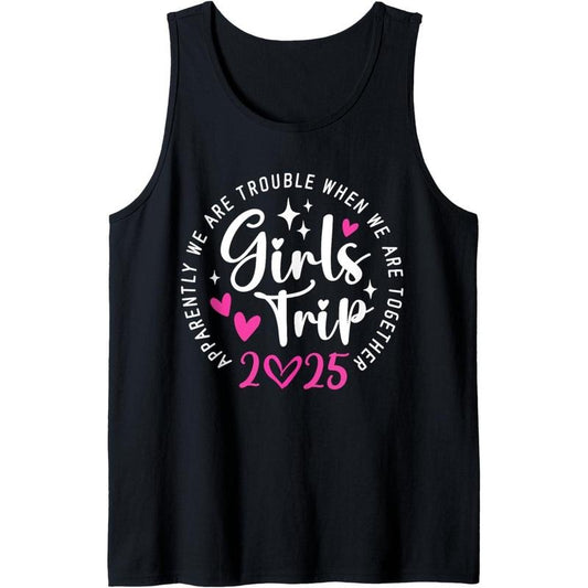 Girls Trip 2025 Women Weekend Vacation Matching Bestie Tank Top made in usa
