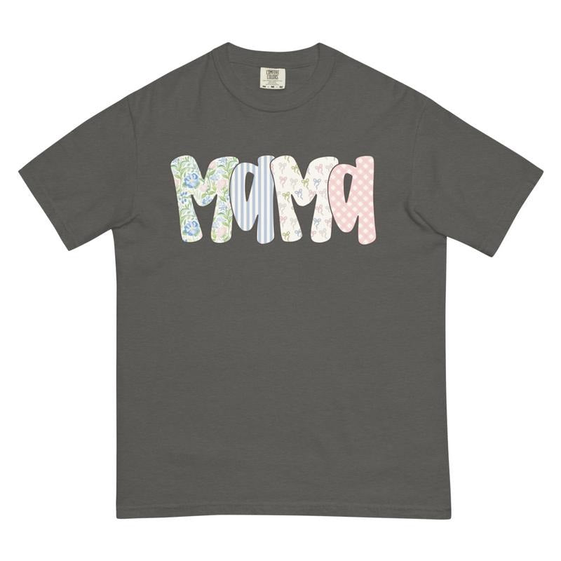 Girly Floral Mama Shirt ~ Unisex Apparel Relaxed Fit Printed In The USA Clothing Womenswear Casual Comfort Cotton Top Athletic Boho Chic copy