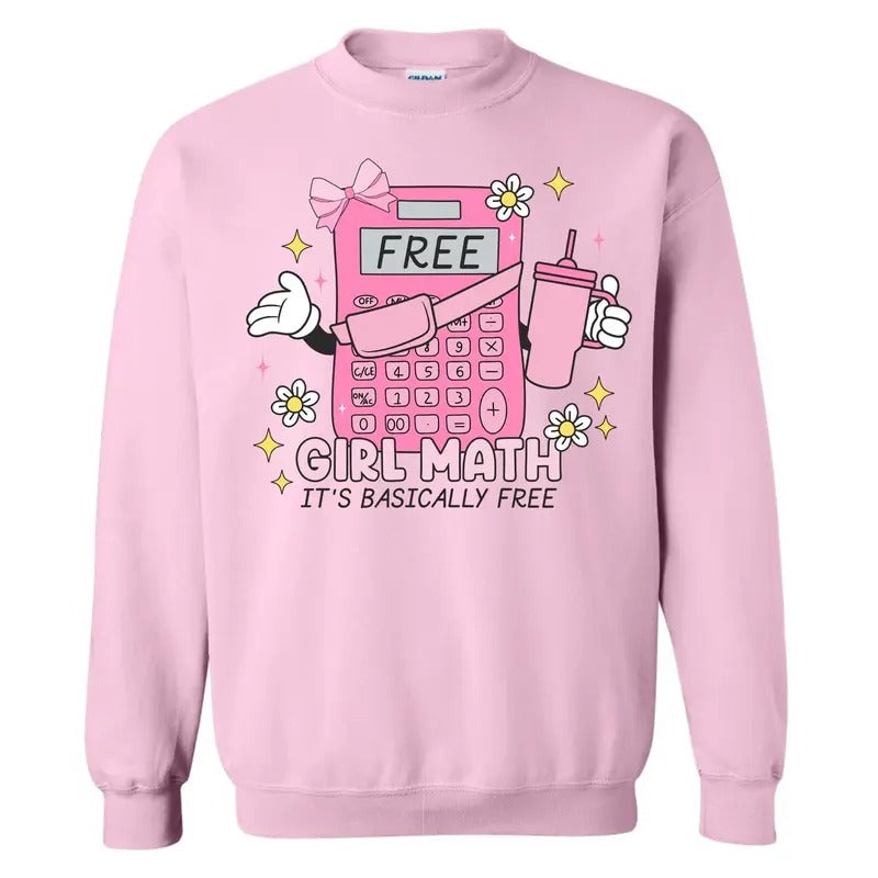 Girly Math Sweatshirt 'NLB' T-Shirts, Hoodie | WearSparks.com