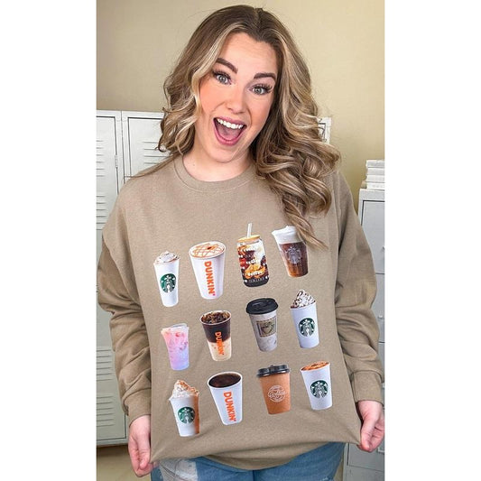 Give Me All the Coffee Graphic Sweatshirt T-Shirts, Hoodie | WearSparks.com