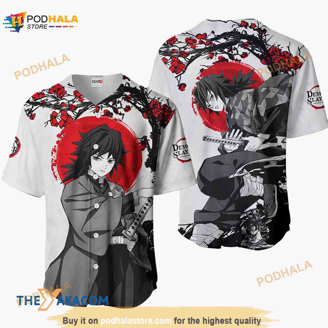 Giyuu Tomioka Kimetsu Anime Japan 3D Baseball Jersey, Christmas Gift For Fan