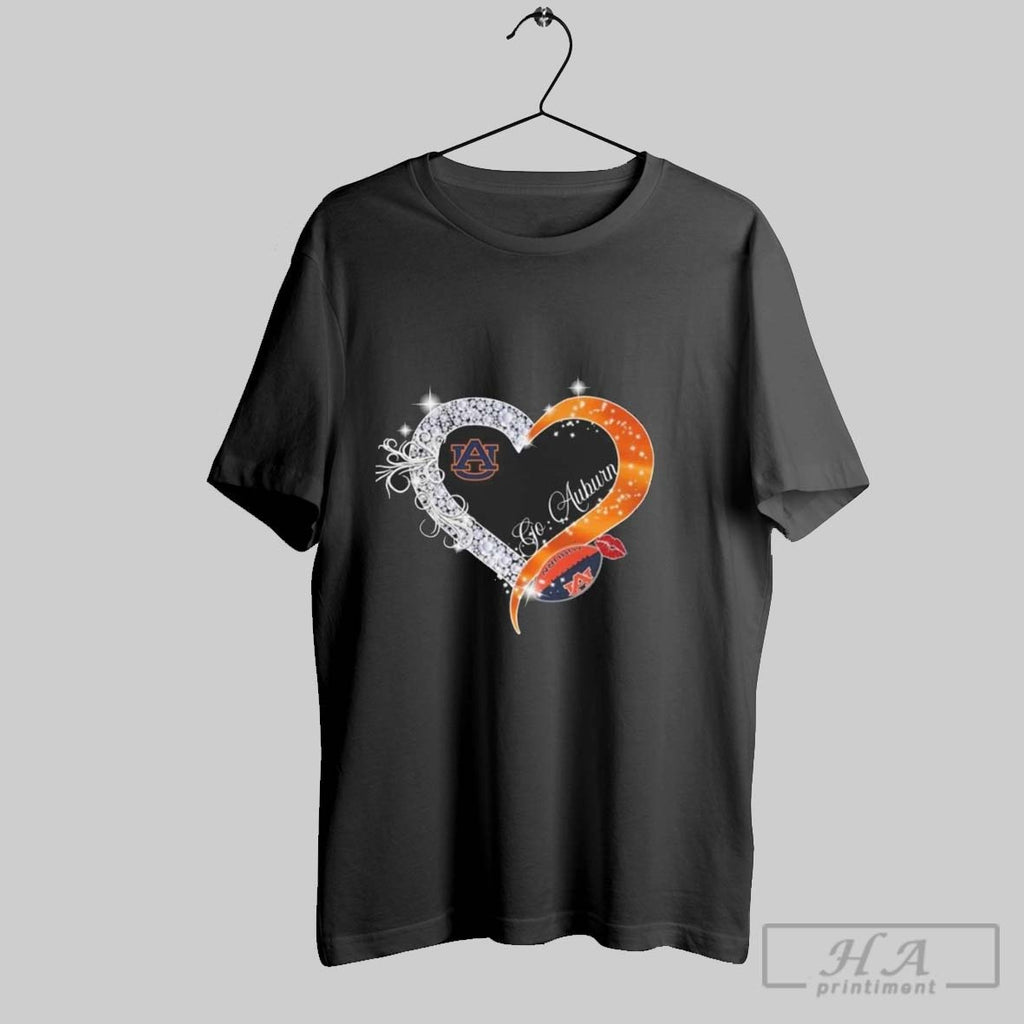 Go Auburn Tigers Diamond Heart 2025