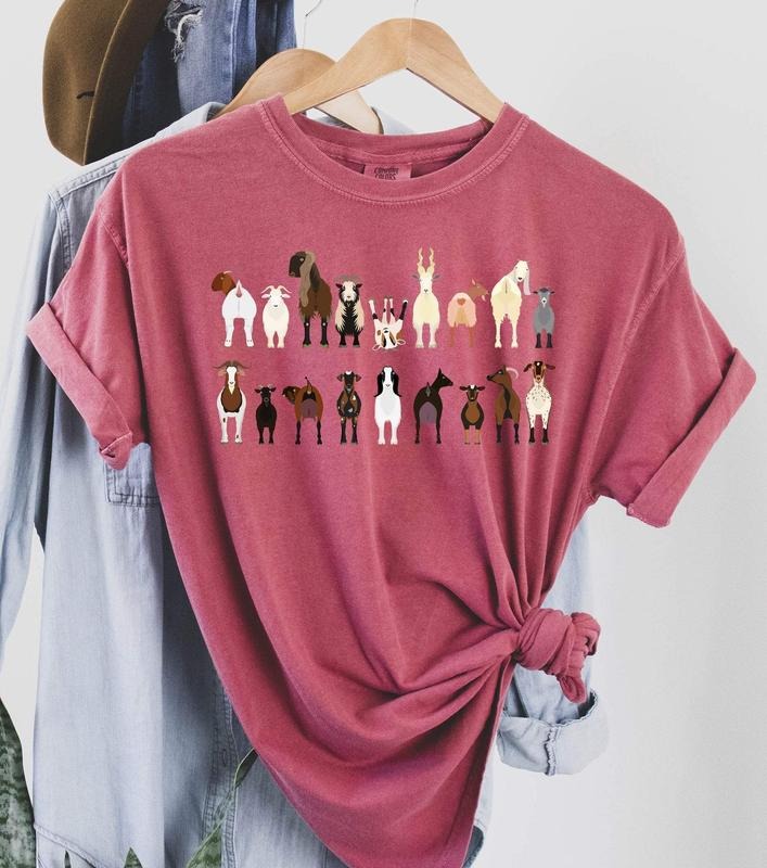 Goat Breeds Farm Animal Lover T-Shirtstyle{n002}3 T-Shirts, Hoodie, Sweatshirt | WearSparks.com