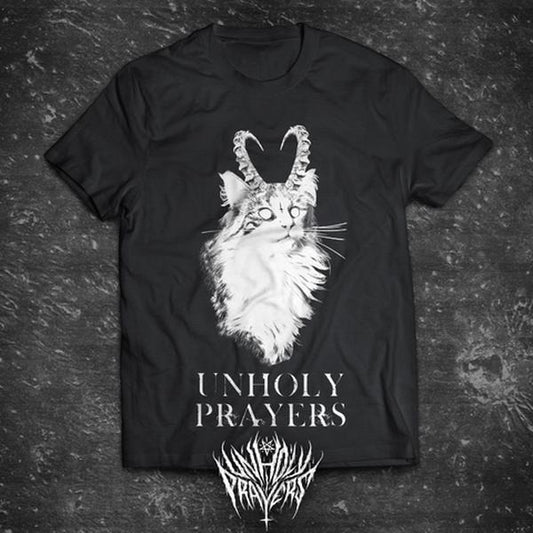 Goatcat T-shirt Buy in Unholy Prayers, Funny T-shirt, Vintage Graphic Tee