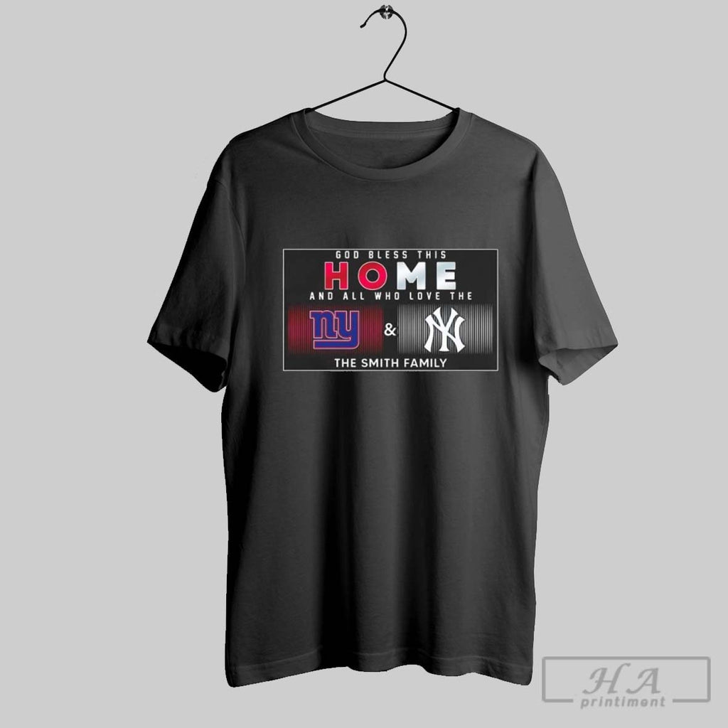 God Bless This Home And All Who Love The New York Giants New York Yankees