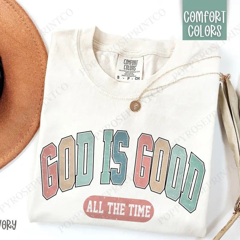 God is Good Shirt Comfort Colors, Religious Tshirt, Christian Women's Tee