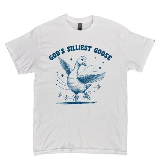 God's Silliest Goose Vintage 90s Tshirt, Retro Silly Goose T-shirt, Vintage 90s Shirt, Distressed Shirt, Funny Women Gift Top Womenswear
