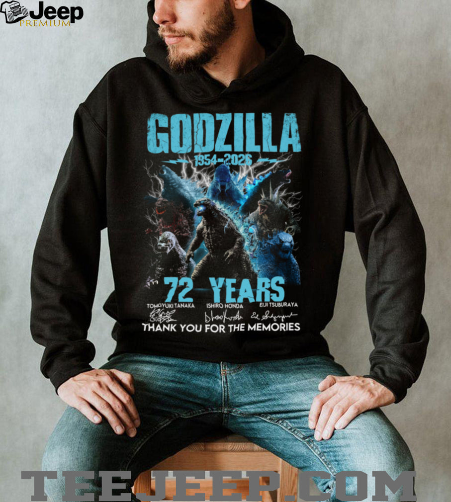 Godzilla 72 Years 1954 2026 Kaiju Movie Anniversary Vintage Unisex Shirt
