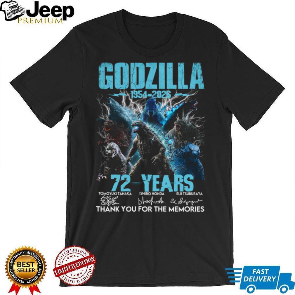 Godzilla 72 Years 1954 2026 Kaiju Movie Anniversary Vintage Unisex Shirt